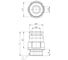 Фитинг 6 мм с наружной металлической резьбой M22 CDC Pneumatics PC 06M22 2