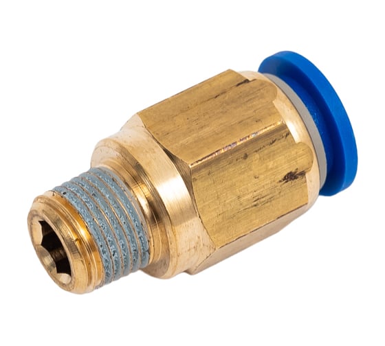 Фитинг 8 мм с наружной металлической резьбой R1/8" CDC Pneumatics PC 0801 1
