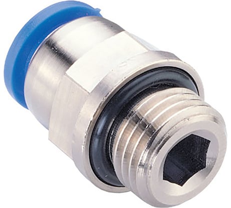 Фитинг 8 мм с наружной металлической резьбой G1/4" CDC Pneumatics PC 08G02