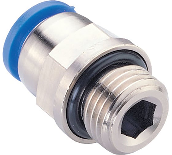 Фитинг 8 мм с наружной металлической резьбой G3/8" CDC Pneumatics PC 08G03 1