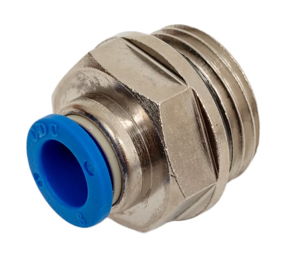 Фитинг 8 мм с наружной металлической резьбой G1/2" CDC Pneumatics PC 08G04