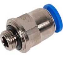 Фитинг 8 мм с наружной металлической резьбой G1/8" CDC Pneumatics PC 08G01