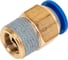 Фитинг 10 мм с наружной металлической резьбой R3/8" CDC Pneumatics PC 1003 3