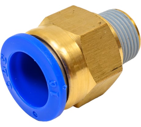 Фитинг 16 мм с наружной металлической резьбой R3/8" CDC Pneumatics PC 1603