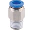 Фитинг 14 мм с наружной металлической резьбой R3/8" CDC Pneumatics PC 1403 1