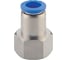 Фитинг 6 мм с внутренней металлической резьбой G1/8" CDC Pneumatics PCF 06G01 1