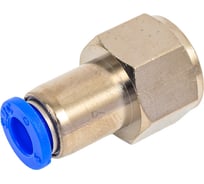 Фитинг 6 мм с внутренней металлической резьбой G1/4" CDC Pneumatics PCF 06G02