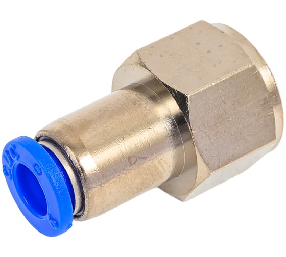 Фитинг 6 мм с внутренней металлической резьбой G1/4" CDC Pneumatics PCF 06G02 1