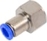Фитинг 8 мм с внутренней металлической резьбой G3/8" CDC Pneumatics PCF 08G03 1