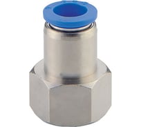 Фитинг 10 мм с внутренней металлической резьбой G1/8" CDC Pneumatics PCF 10G01