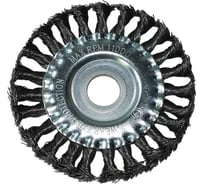 Щетка для УШМ WELDESTAR 125 мм, посадка 22 мм, плоская крученая проволока WS WSZH12522TS481