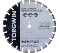 Диск алмазный отрезной TORGWIN сегментный асфальт и ж/б 400x12x25.4 ПРОФ.Увеличенный ресурс Серия TG-Pro T1844992