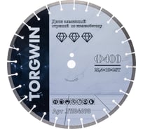 Диск алмазный отрезной TORGWIN сегмент по железобетону и камню 400x25.4/12x3.6мм TGS-PRO Industrial T1104698