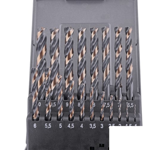 Набор сверл Powerspike (19 шт; 1-10 мм; DIN 338; HSSG) GSR B08348100
