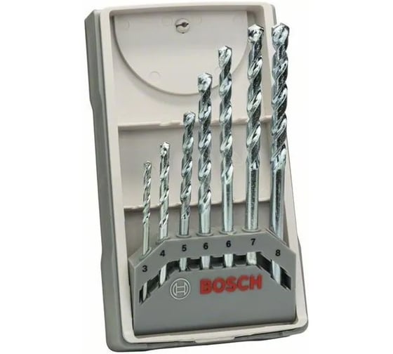 Набор сверл по камню Bosch CYL-1 3, 4, 5, 6, 6, 7, 8 мм 2.607.017.079