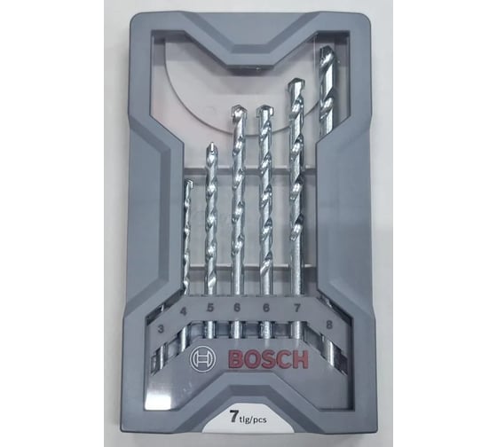 Набор сверл по камню Bosch CYL-1 3, 4, 5, 6, 6, 7, 8 мм 2.607.017.079