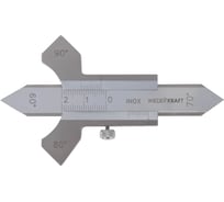 Шаблон сварщика Ушерова-Маршака 0-20 мм, 0.1 мм WIEDERKRAFT WDK-WT2001