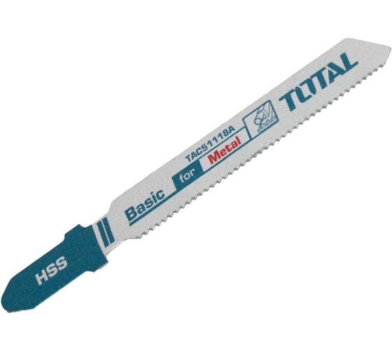 Полотнa по металлу для лобзика TOTAL 5 шт TAC51118A 1
