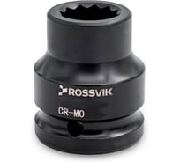 Головка торцевая ударная 12-гранная ROSSVIK 34 мм, 3/4DR SI123434