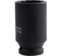 Головка торцевая ударная глубокая 12-гранная ROSSVIK 21 мм, 3/4DR SID123421