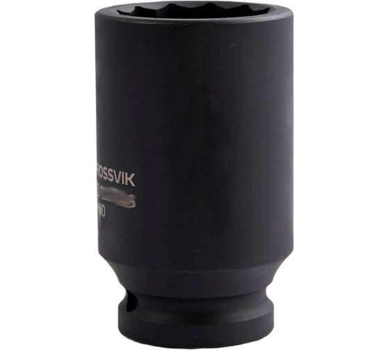 Головка торцевая ударная глубокая 12-гранная ROSSVIK 34 мм, 3/4DR SID123434