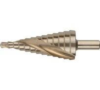 Сверло ступенчатое FIT HSS Co5% (Р6М5К5) по металлу, спиральный профиль, 13 ступеней, 6-30 мм 36387