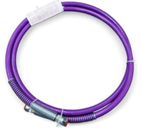 Поводок, 1/4" х 2,0 м, 227 бар, эластичный, с пружинами (фиолетовый) AktiSpray AvS-Elastic