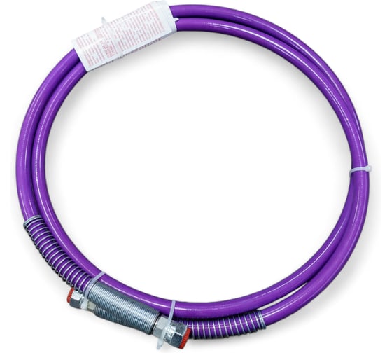 Поводок, 1/4" х 2,0 м, 227 бар, эластичный, с пружинами (фиолетовый) AktiSpray AvS-Elastic