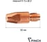 Наконечник медный FINCH М8, 30 мм, d=1.2, E-Cu, 10шт 4631177968396 2