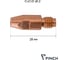 Наконечник циркониевый FINCH М6, 28 мм, d=1.2, CuCrZr, 10шт 4631177968389 2