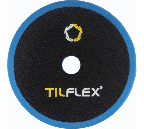 Круг полировочный TILFLEX с отверстием, волнистый 150 мм голубой средний мягкости толщина 25 мм TL73