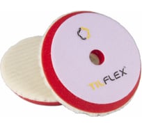 Круг конусный полировочный с отверстием TILFLEX из натуральной овечьей шерсти (стриженный мех) 150 мм, липучка 125 мм TL77