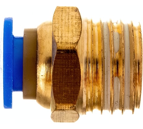 Фитинг цанговый прямой металлический 6 мм, M1/4" Pegas pneumatic 5201