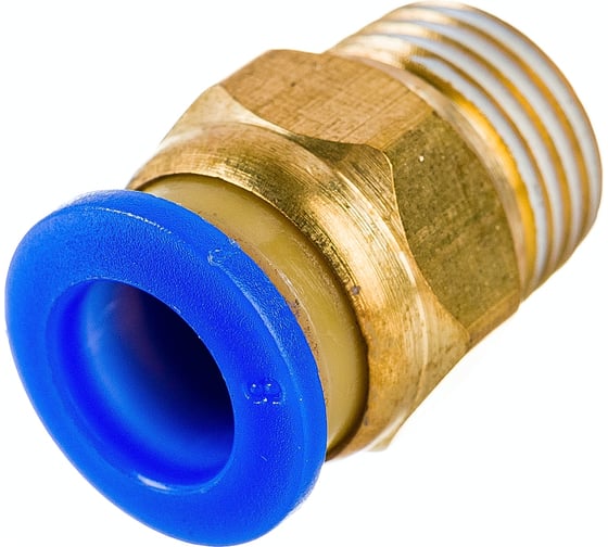 Фитинг цанговый прямой металлический 8 мм, M1/4 Pegas pneumatic 5202