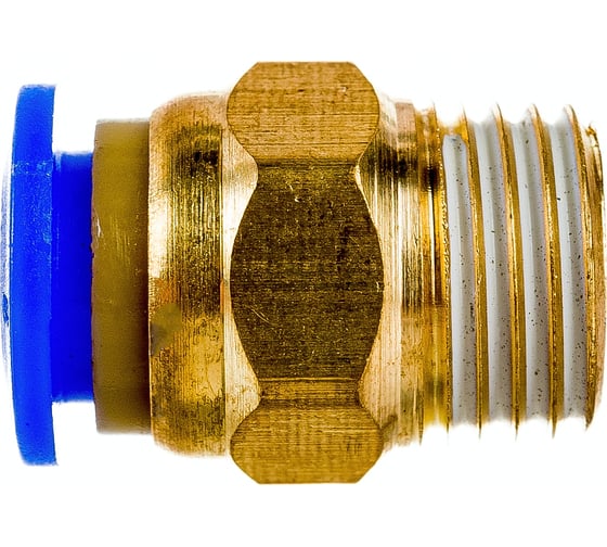 Фитинг цанговый прямой металлический 8 мм, M1/4 Pegas pneumatic 5202