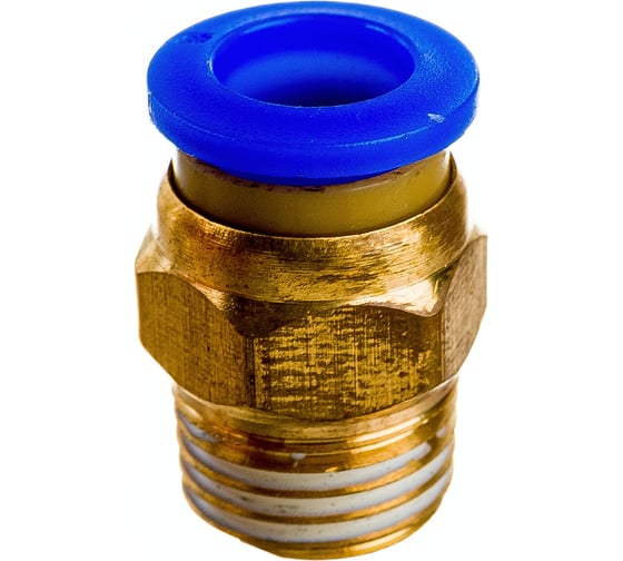 Фитинг цанговый прямой металлический 8 мм, M1/4 Pegas pneumatic 5202