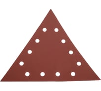Треугольник шлифовальный на липучке STEHER GIRAFFE T-285 мм, Р320, 12 отв., 5 шт 35683-320