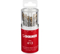 Набор спиральных сверл 13 шт, 1.5-6.5 мм Dormer A094413