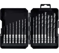 Набор сверл по металлу для винтовертов и шуруповертов STAYER Impact Ready НЕХ-1/4, 16 шт 29603-H16