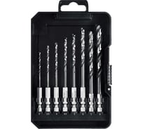 Набор сверл по металлу для винтовертов и шуруповертов STAYER Impact Ready НЕХ-1/4, 8 шт 29603-H8