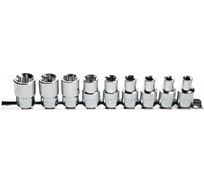 Набор торцевых головок HOEGERT TECHNIK Torx 1/2, 9 шт. HT1A880