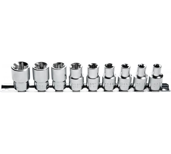 Набор торцевых головок HOEGERT TECHNIK Torx 1/2, 9 шт. HT1A880 1