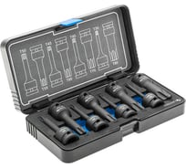 Торцевые головки, ударные HOEGERT TECHNIK Torx, 8 шт.: T30, T40, T45, T50, T55, T60, T70, HT6R002
