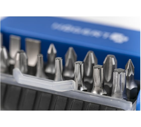 Набор бит с битодержателем 1/4, SL, PH, PZ, Torx, 17 шт. HOEGERT TECHNIK HT1S401