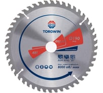 Диск пильный по дереву TORGWIN 190x22.2мм. 48Т переходное кольцо 20мм T1345298