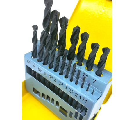 Набор сверл  (19 шт; 1-10 мм; шаг 0.5) STV НС-19И 00-00009539