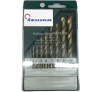 Набор сверл НС-11 (10 шт; 1-10 мм; А1; TiN) Sekira 00-00008622
