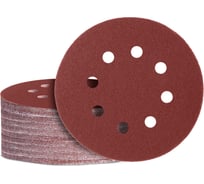Круг шлифовальный самозацепляющийся GRAFF 150мм Р180 8 отверстий (50 шт) 1351501808