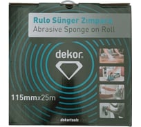 Шлифовальный рулон на поролоновой основе DEKOR HASSAN 115 мм, 25 м, Р180 1975