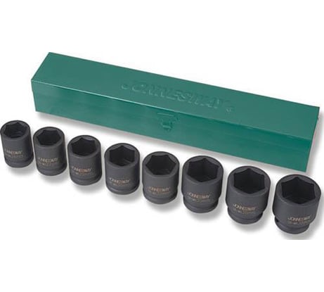 Набор ударных торцевых головок 8 предметов (3/4" 26-38 мм) Jonnesway S03A6108S